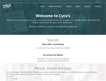 Tablet Screenshot of cycosport.ca